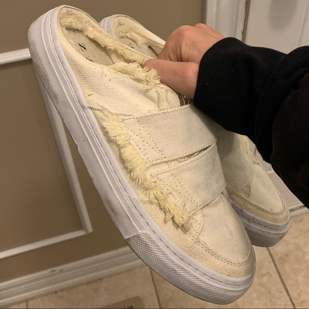 Zara Canvas Sneaker Mules